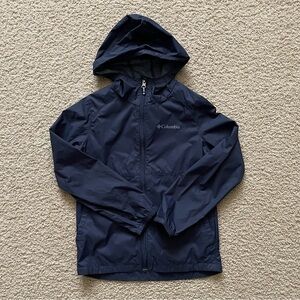 ⛔️Columbia Girls’ Switchback II Rain Jacket | Nocturnal (Navy Blue) | Size Small